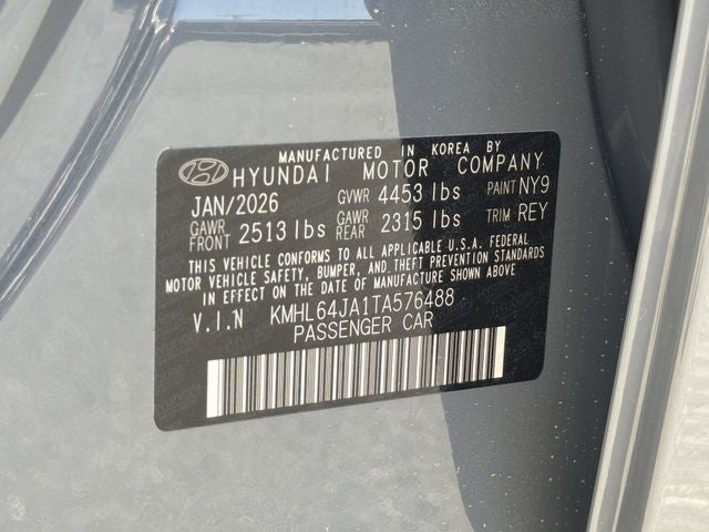 2026 Hyundai Sonata SEL Sport