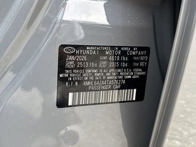 2026 Hyundai Sonata SEL Sport