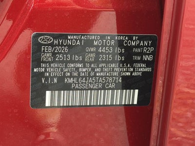 2026 Hyundai Sonata SEL Sport
