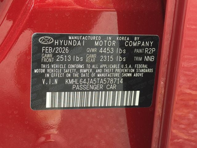 2026 Hyundai Sonata SEL Sport