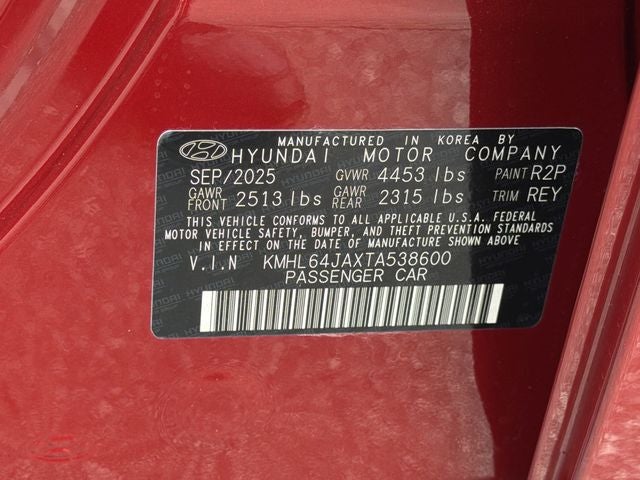 2026 Hyundai Sonata SEL Sport