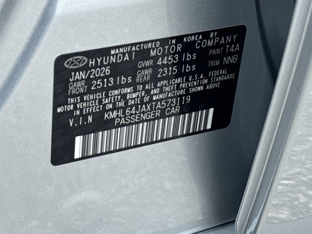 2026 Hyundai Sonata SEL Sport