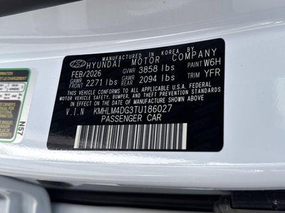 2026 Hyundai Elantra SEL Sport