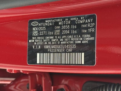2026 Hyundai Elantra SEL Sport