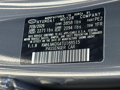2026 Hyundai Elantra SEL Sport