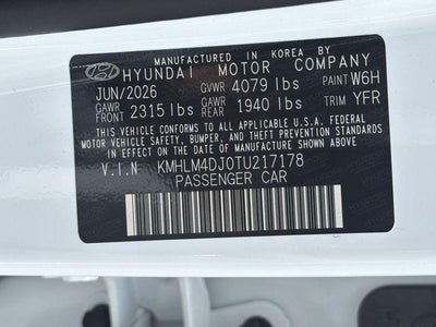 2026 Hyundai Elantra Hybrid Blue