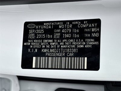 2026 Hyundai Elantra Hybrid Blue