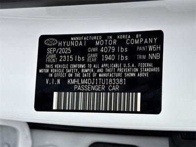 2026 Hyundai Elantra Hybrid Blue