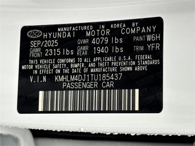 2026 Hyundai Elantra Hybrid Blue