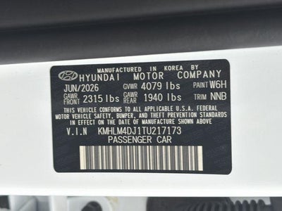 2026 Hyundai Elantra Hybrid Blue