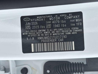 2026 Hyundai Elantra Hybrid Blue