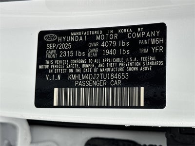 2026 Hyundai Elantra Hybrid Blue