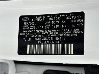 2026 Hyundai Elantra Hybrid Blue