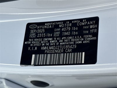 2026 Hyundai Elantra Hybrid Blue