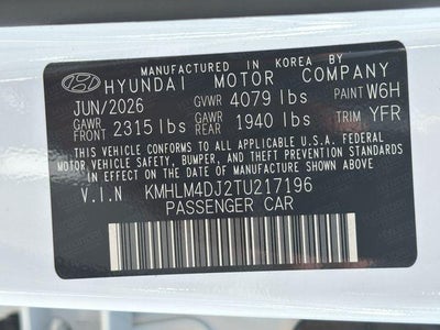 2026 Hyundai Elantra Hybrid Blue