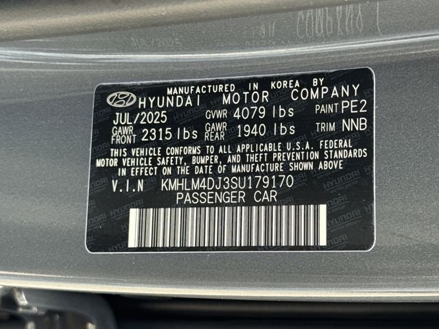 2025 Hyundai Elantra Hybrid Blue