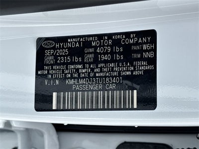 2026 Hyundai Elantra Hybrid Blue