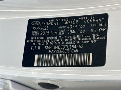 2026 Hyundai Elantra Hybrid Blue