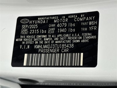 2026 Hyundai Elantra Hybrid Blue