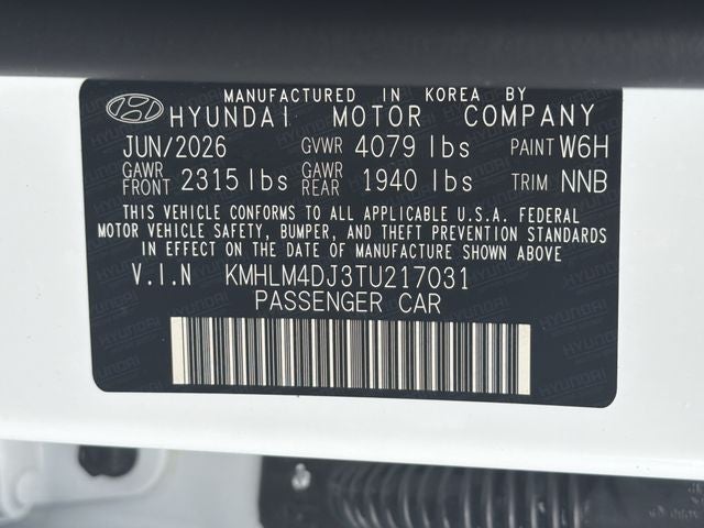 2026 Hyundai Elantra Hybrid Blue