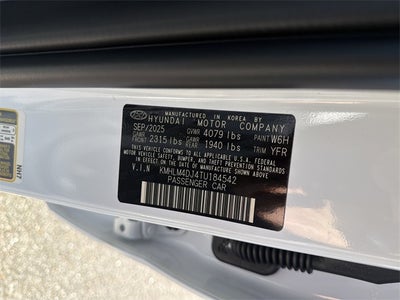 2026 Hyundai Elantra Hybrid Blue