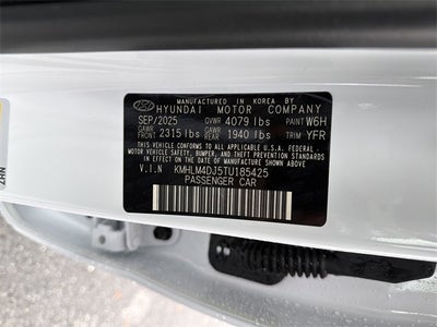 2026 Hyundai Elantra Hybrid Blue