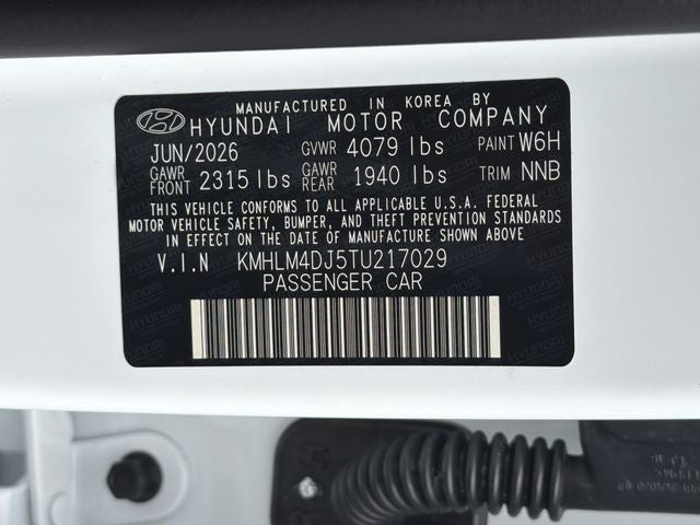 2026 Hyundai Elantra Hybrid Blue