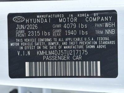 2026 Hyundai Elantra Hybrid Blue