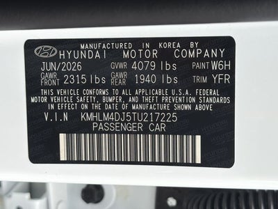 2026 Hyundai Elantra Hybrid Blue