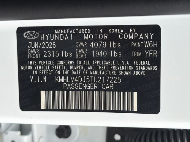 2026 Hyundai Elantra Hybrid Blue