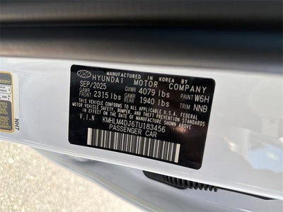 2026 Hyundai Elantra Hybrid Blue