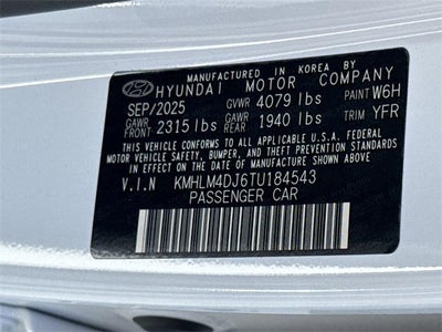 2026 Hyundai Elantra Hybrid Blue