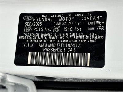 2026 Hyundai Elantra Hybrid Blue