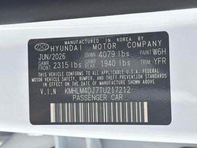 2026 Hyundai Elantra Hybrid Blue
