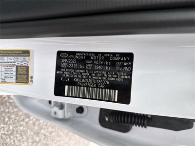 2026 Hyundai Elantra Hybrid Blue