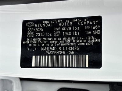 2026 Hyundai Elantra Hybrid Blue