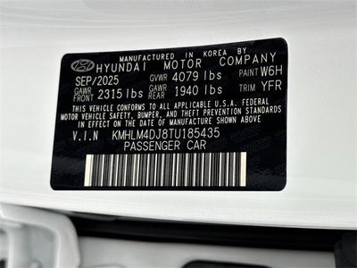 2026 Hyundai Elantra Hybrid Blue