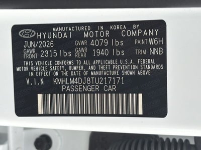 2026 Hyundai Elantra Hybrid Blue