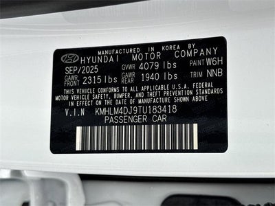 2026 Hyundai Elantra Hybrid Blue