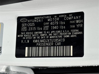 2026 Hyundai Elantra Hybrid Blue