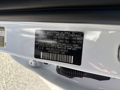 2026 Hyundai Elantra Hybrid Blue