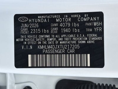 2026 Hyundai Elantra Hybrid Blue