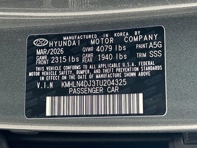 2026 Hyundai Elantra Hybrid Limited