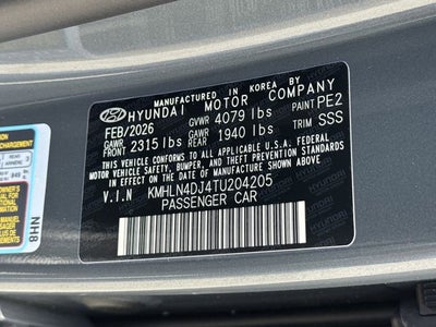 2026 Hyundai Elantra Hybrid Limited