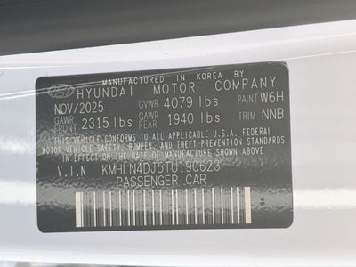 2026 Hyundai Elantra Hybrid Limited
