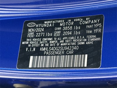 2025 Hyundai Elantra SEL Convenience