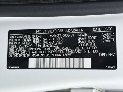 2020 Volvo XC60 T6 Inscription